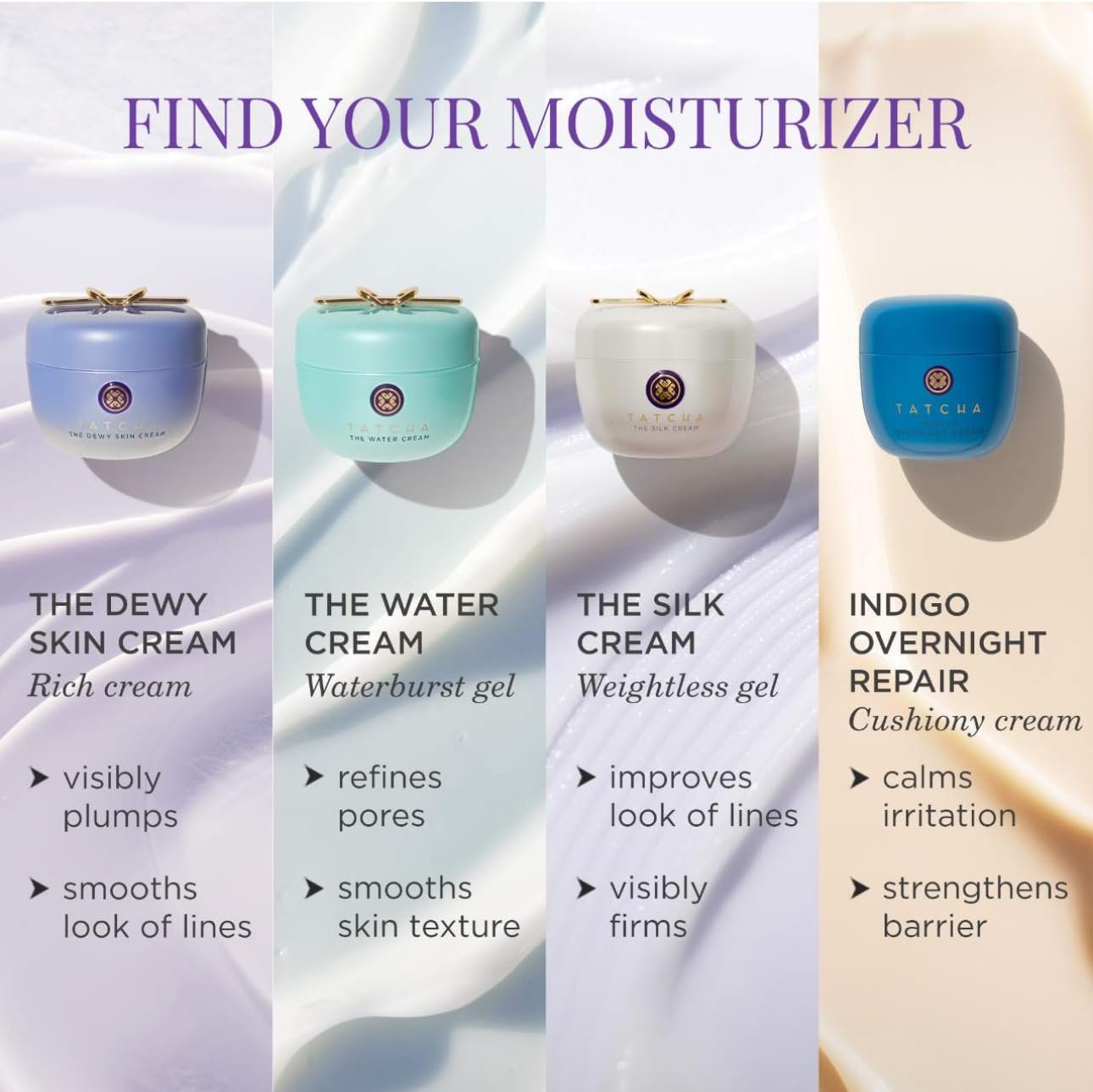 Tatcha The Dewy Skin Cream rich hydrating moisturizer for glowing and plump skin