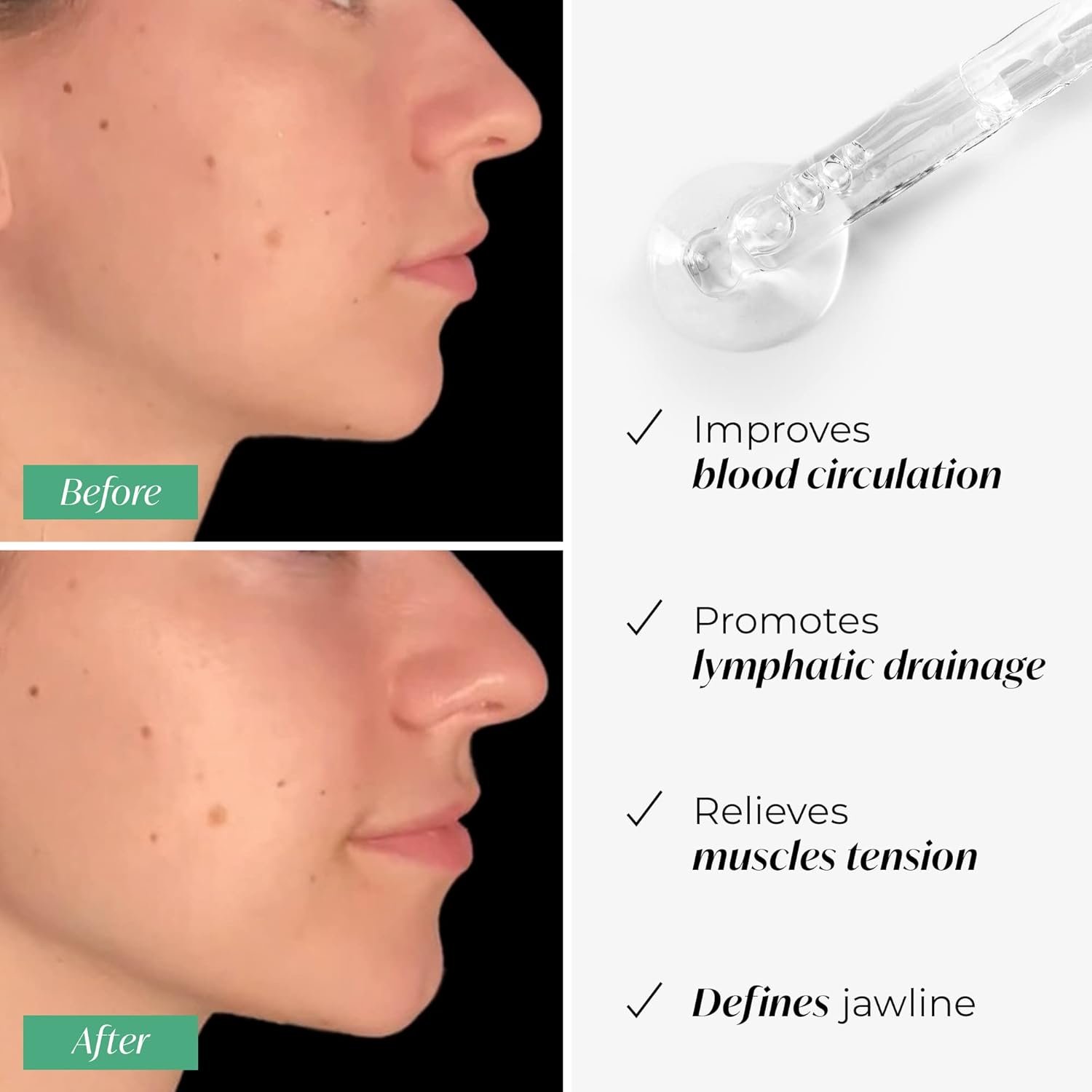 Plantifique jade Gua Sha facial massage tool with packaging for skincare routine