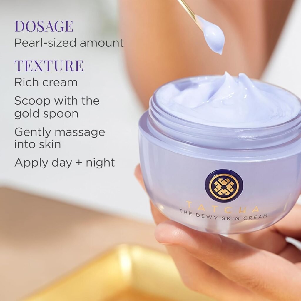 Tatcha The Dewy Skin Cream: rich hydrating moisturizer for glowing and plump skin