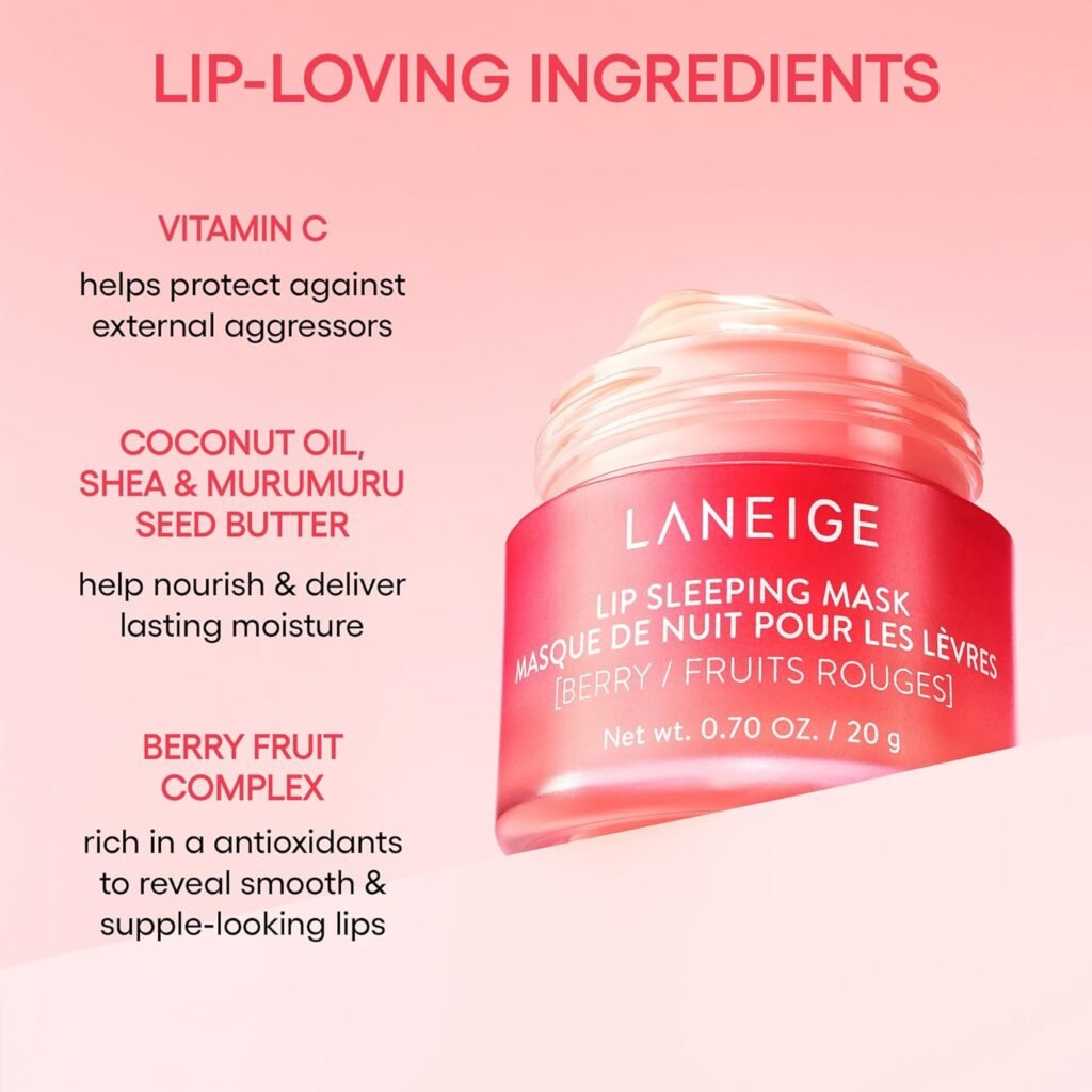 Laneige Lip Sleeping Mask Berry: Overnight lip treatment for soft and hydrated lips