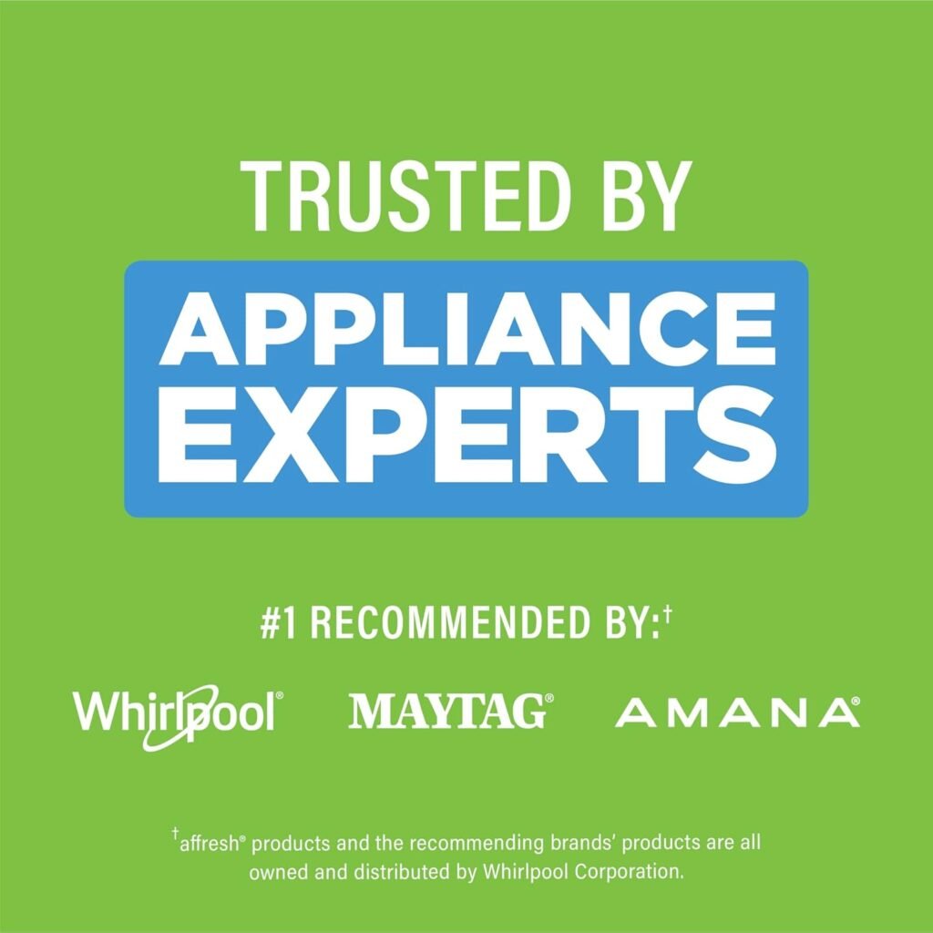 Affresh Washing Machine Cleaner Review 2026: The Ultimate Solution for Musty Smells? A hand holding an Affresh washing machine cleaner tablet above an open front-loading washer drum, with a clean, bright laundry room in the background.