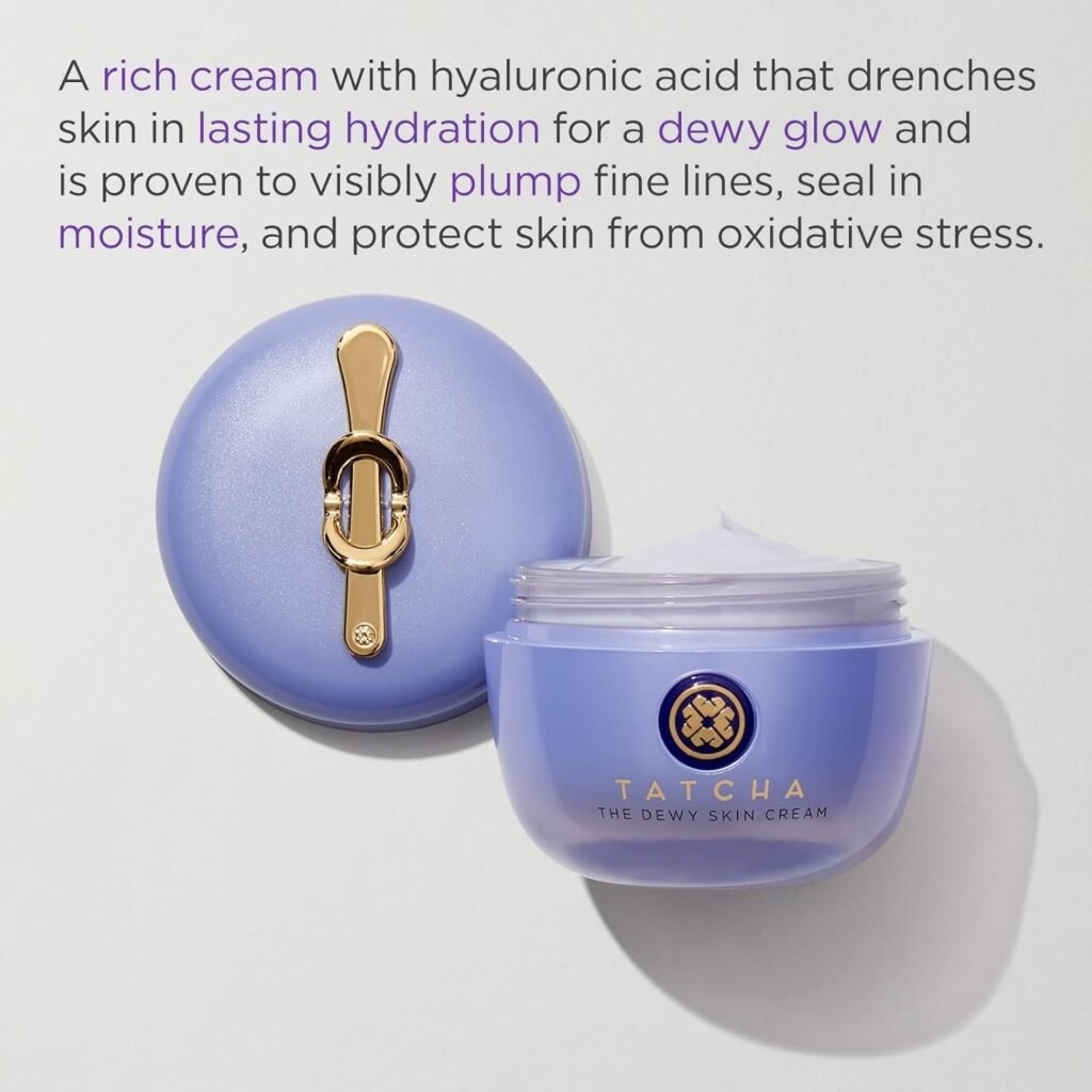 Tatcha The Dewy Skin Cream: rich hydrating moisturizer for glowing and plump skin