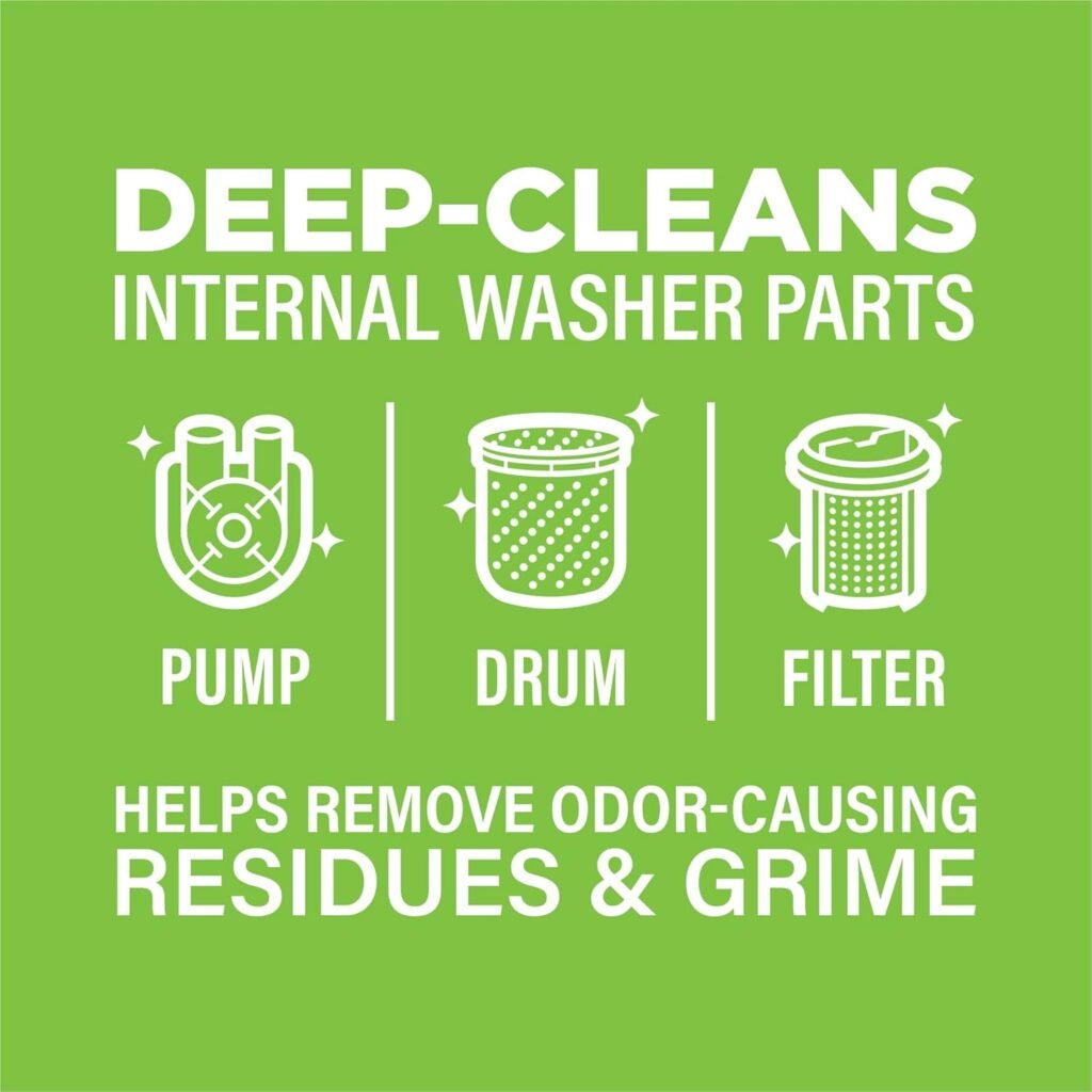 Affresh Washing Machine Cleaner Review 2026: The Ultimate Solution for Musty Smells? A hand holding an Affresh washing machine cleaner tablet above an open front-loading washer drum, with a clean, bright laundry room in the background.