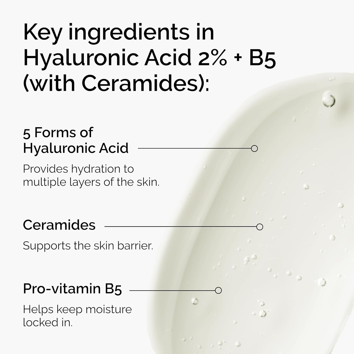 Serum layering guide featuring The Ordinary Hyaluronic Acid 2% + B5 and Niacinamide 10% + Zinc 1%
