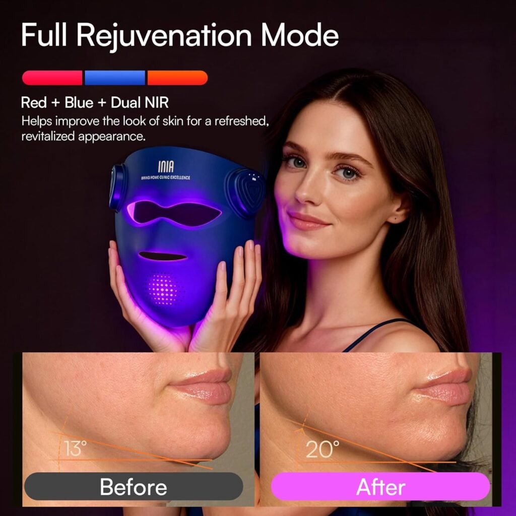 INIA Glow 4D LED Light Therapy Mask Review 2026: Is This Wireless Device Worth the Investment?** INIA LED Light Therapy Face Mask for Advanced Skincare Treatment