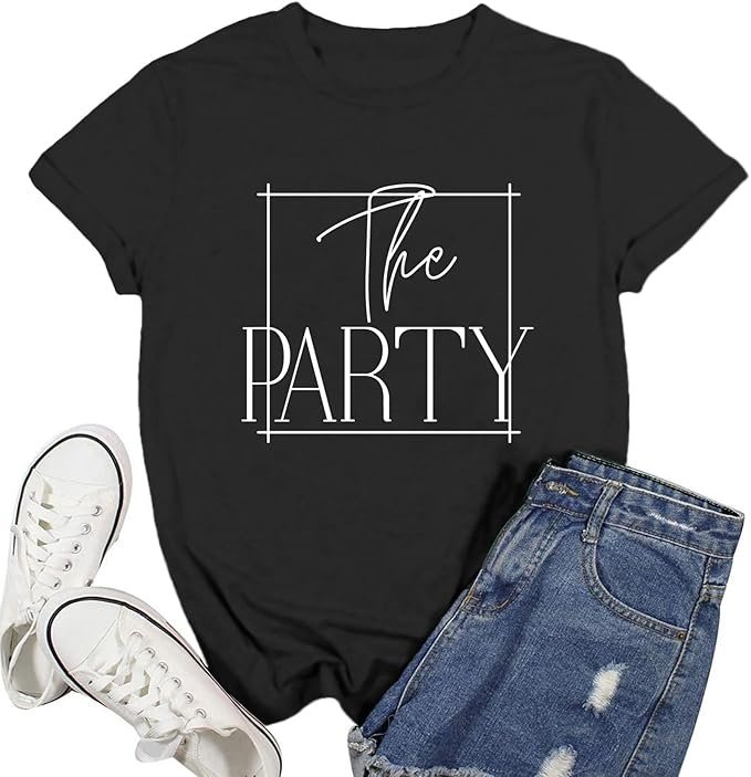 Bride Shirt for Women Wife of The Patry T-Shirt Bachelorette Party Tee Bridesmaid Tops
