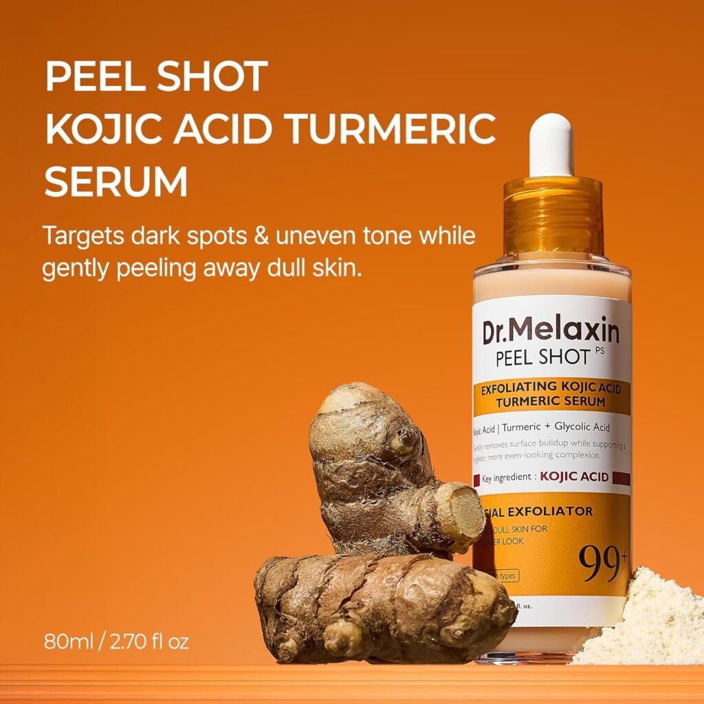 Dr. Melaxin Peel Shot Review 2026: Does This Kojic Acid & Turmeric Serum Really Fade Dark Spots? Dr. Melaxin Peel Shot exfoliating serum with kojic acid, turmeric, and glycolic acid for brighter skin