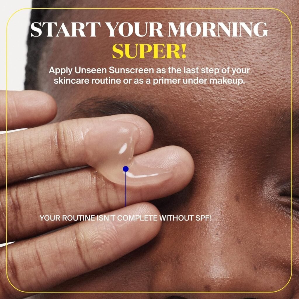 Supergoop Unseen Sunscreen SPF 50 is an invisible broad-spectrum sunscreen for daily face protection